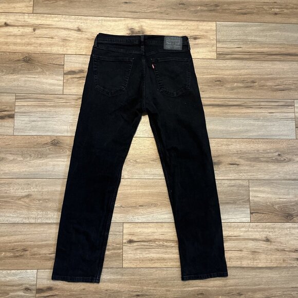 Men's Levis 505 Regular Fit Denim Jeans SZ 34x32 Black Stretch Modern Red Tab - Picture 7 of 13